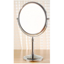 Desktop Double-Sided Mirror, European Copper Bathroom Magnifying Mirror